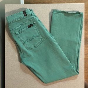 Green Cropped Sevens